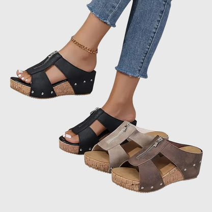 Calista | Luxury Beige Orthopedic Sandals