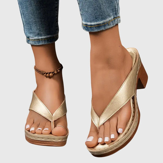Calista | Golden Orthopedic Sandals