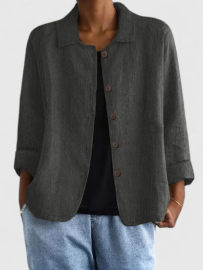 Blush Linen Sophisticated Top