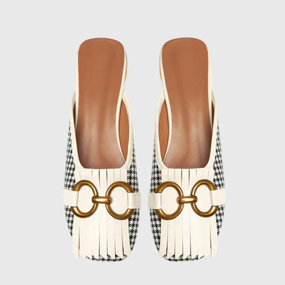 Calista | Beige Leather Orthopedic Sandals