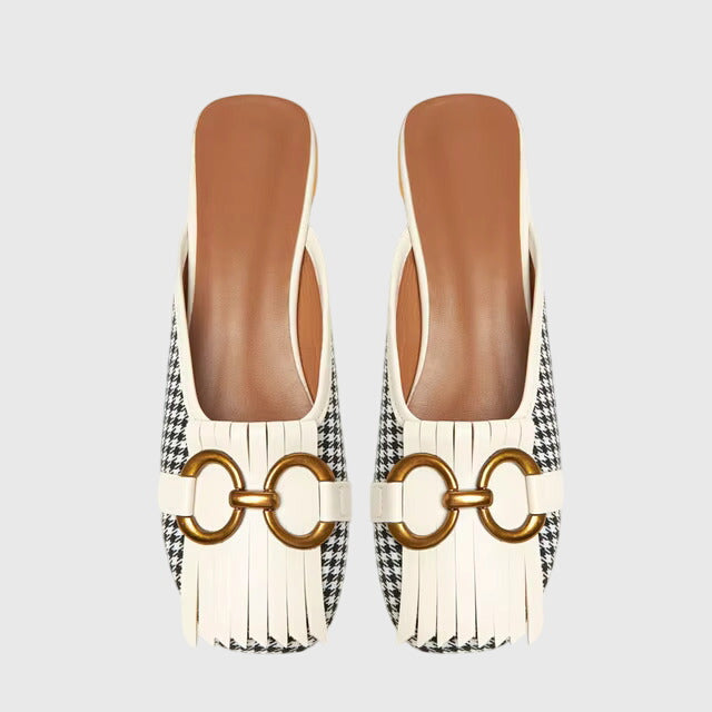Calista | Beige Leather Orthopedic Sandals