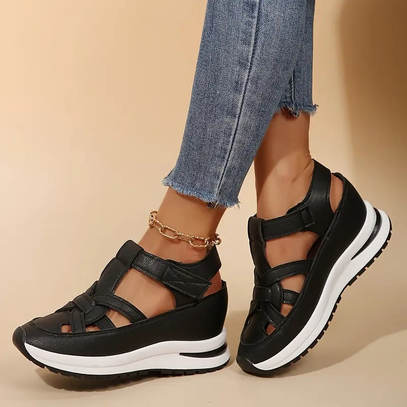 Calantha | White Strappy Orthopedic Sandals