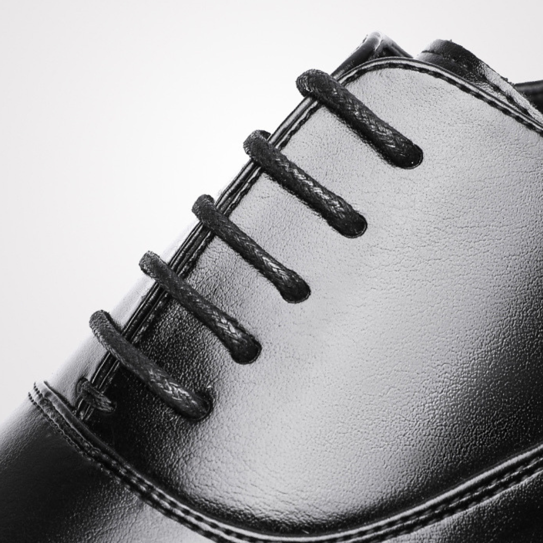 Benedict | Sleek Black Classic Leather Shoes