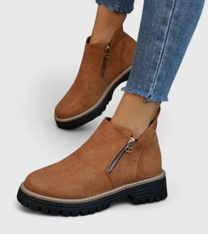 Alethea | Black Suede Orthopedic Boots