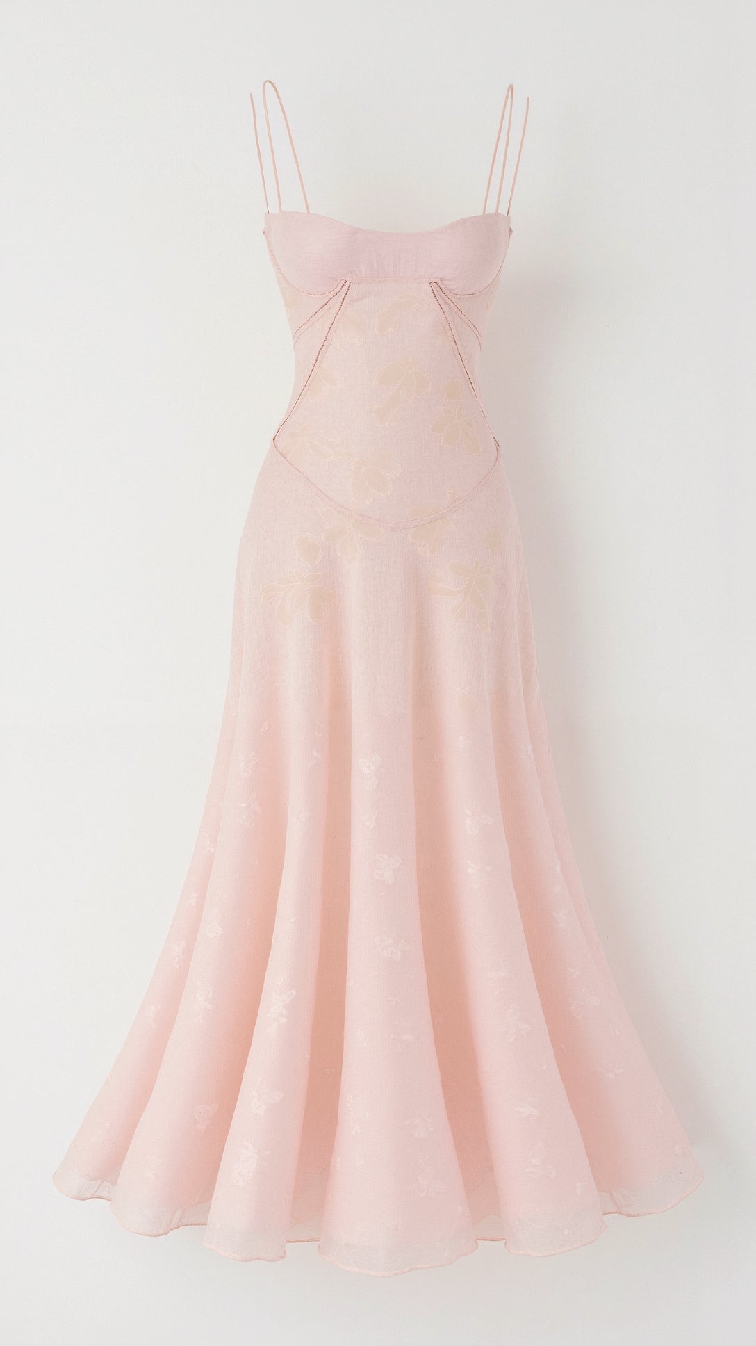 Astrid | Women’s Wedding Guest Slip Maxi Dress in White Floral