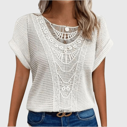 Willow | Cream Elegant Ibiza Style Blouse