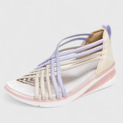 Calantha | Beige Strappy Orthopedic Sandals