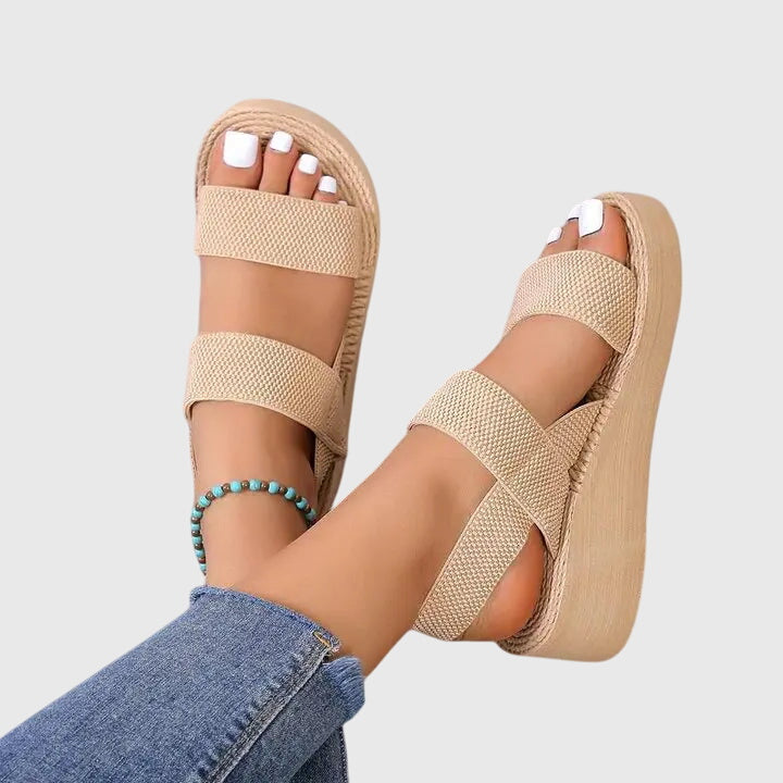 Alethea | Beige Stylish Orthopedic Sandals