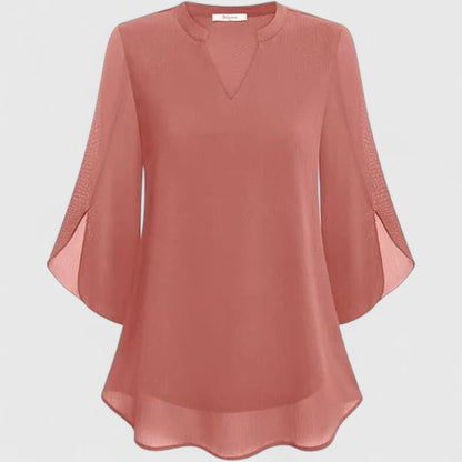 Astrid | Black Sophisticated Blouse with Flared Sleeves