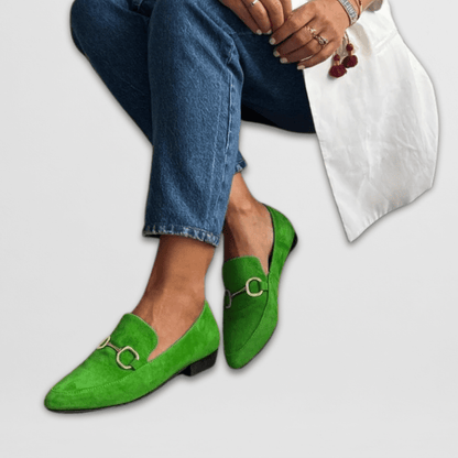 Calantha | Vibrant Boho Loafers with Tassel