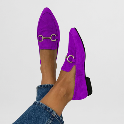 Calanthe | Green Suede Orthopedic Loafers