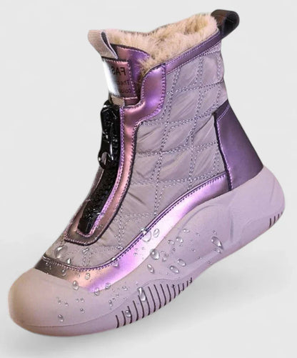 Calista | Beige Quilted Orthopedic Boots