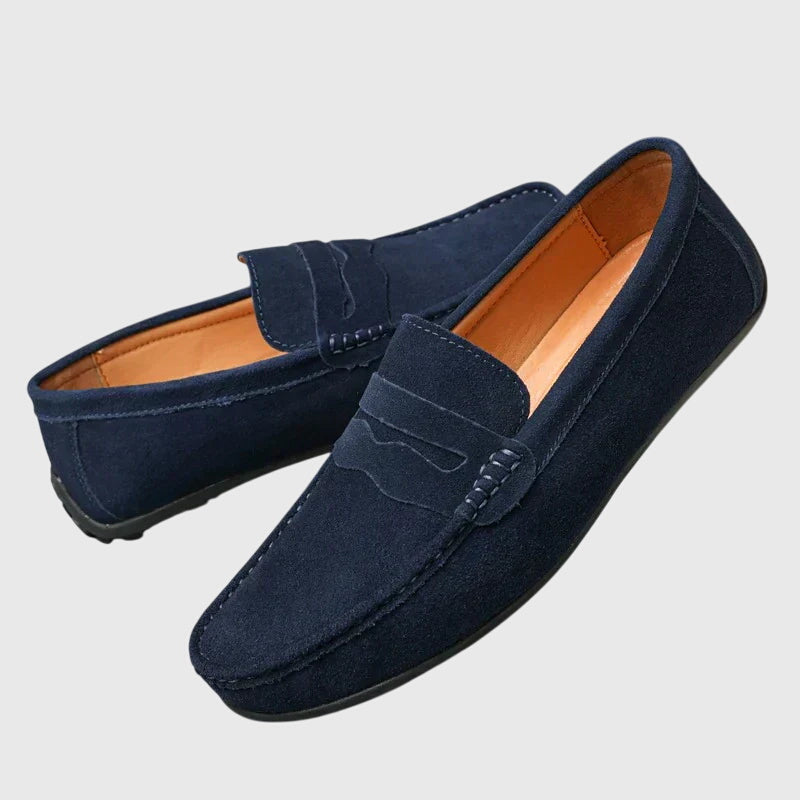 Calantha | Burgundy Suede Orthopedic Loafers