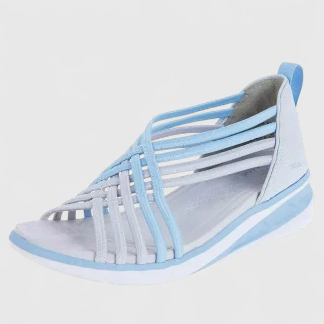 Calantha | Elegant Blue Strappy Orthopedic Sandals