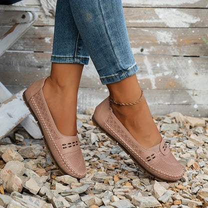 Adriana | Beige Women Stylish Orthopedic Casual Slip-On Shoes