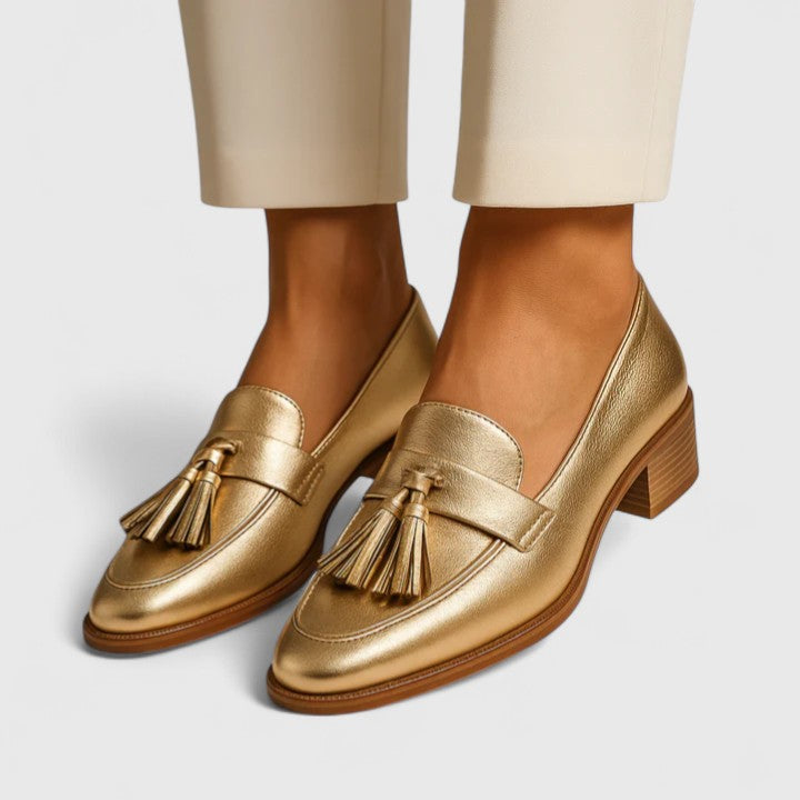 Calantha | Golden All-Day Comfort Loafers