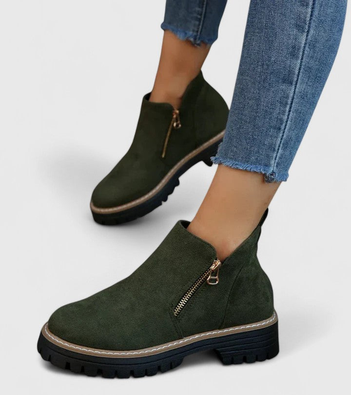 Alethea | Black Suede Orthopedic Boots