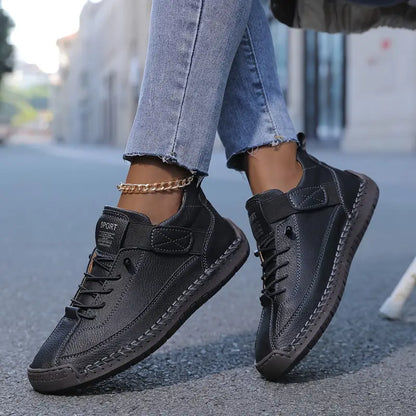 Aria | Beige Suede Orthopedic Sneakers