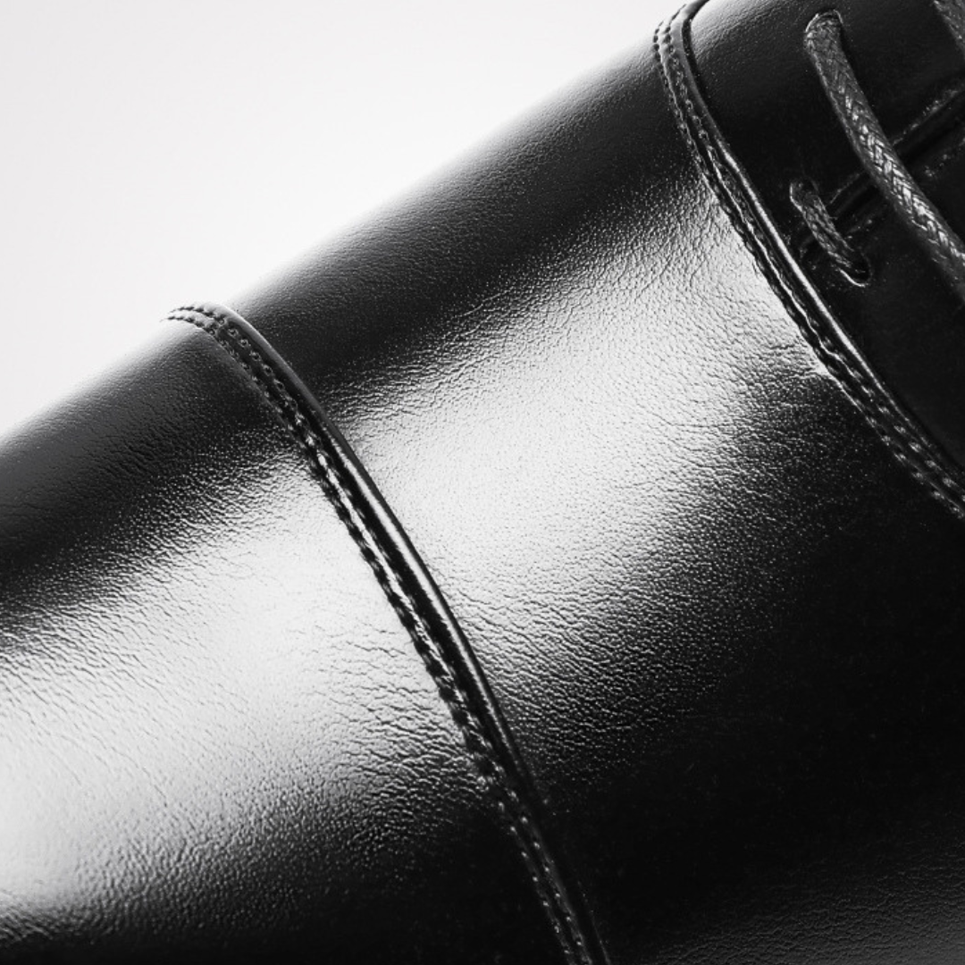 Benedict | Sleek Black Classic Leather Shoes