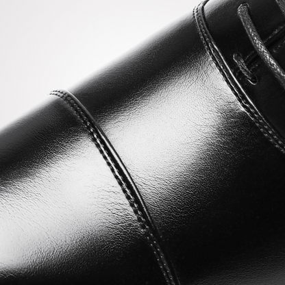 Benedict | Sleek Black Classic Leather Shoes