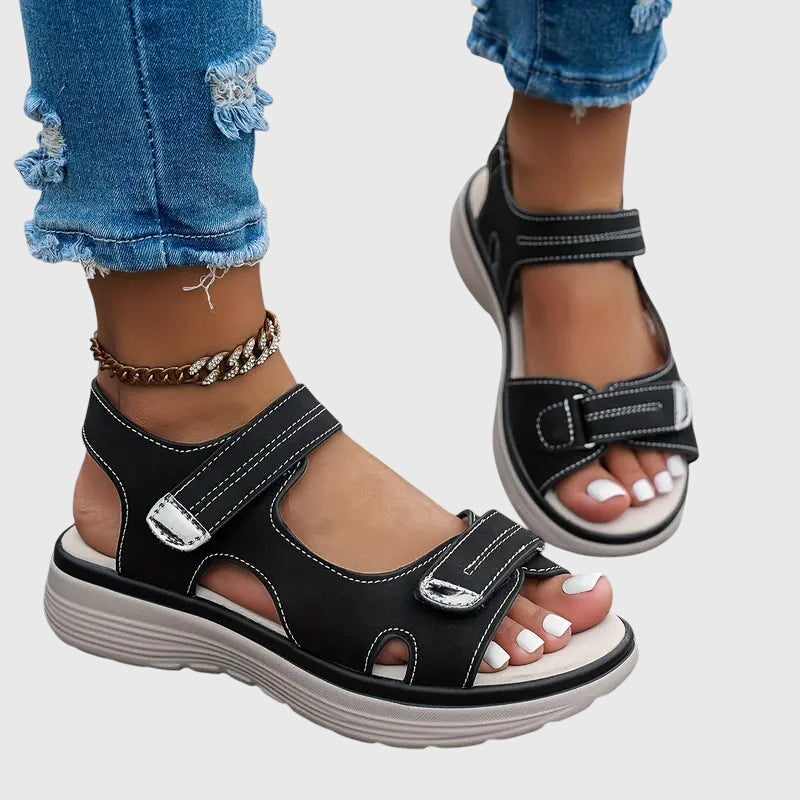 Alethea | Brown Comfortable Orthopedic Sandals