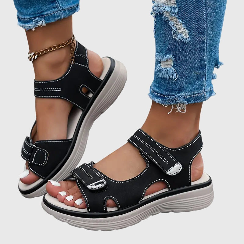 Alethea | Brown Comfortable Orthopedic Sandals