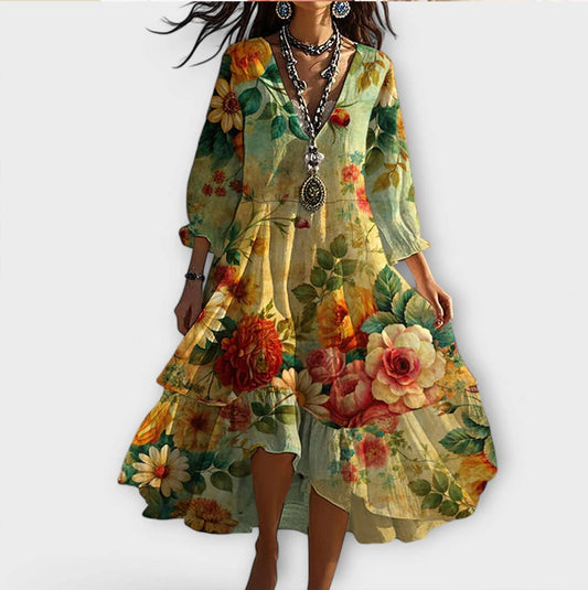 Calantha | Floral Elegant Dress