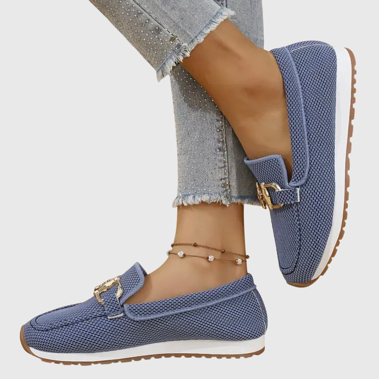 Calista | Blue Denim Orthopedic Loafers