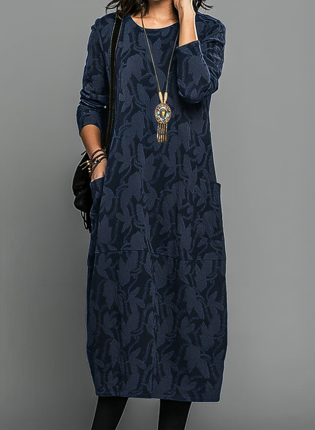Alethea | Women's Wedding Guest Dark Green Printed Midi Dress