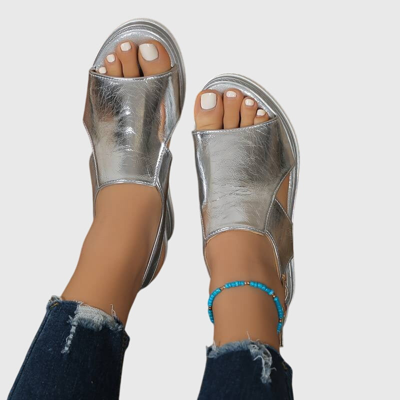 Calista | Rose Gold Orthopedic Sandals