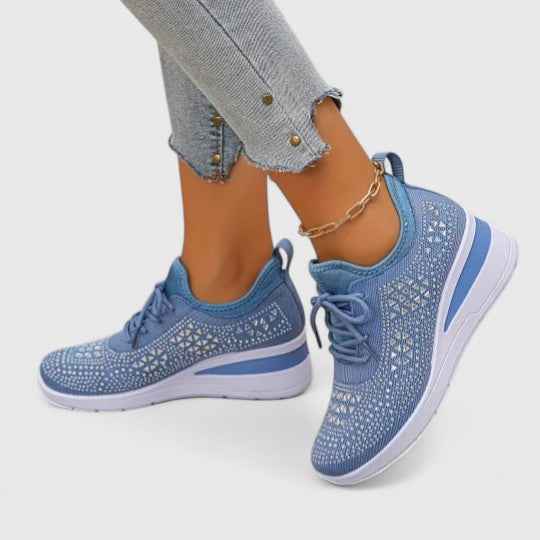 Calantha | White Crochet Orthopedic Shoes