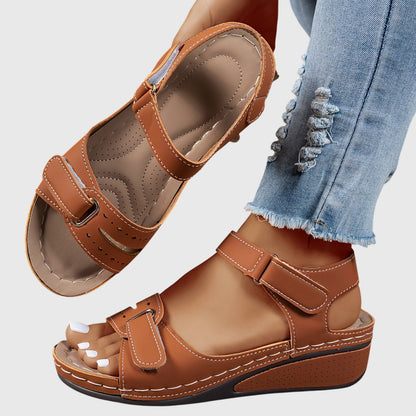 Aurora | Red Wedge Orthopedic Sandals