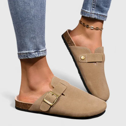 Calista | Beige Suede Orthopedic Loafers