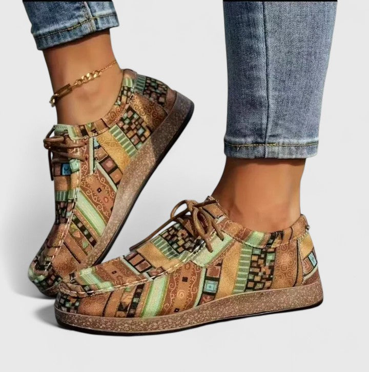 Calantha | Vibrant Patchwork Orthopedic Shoes