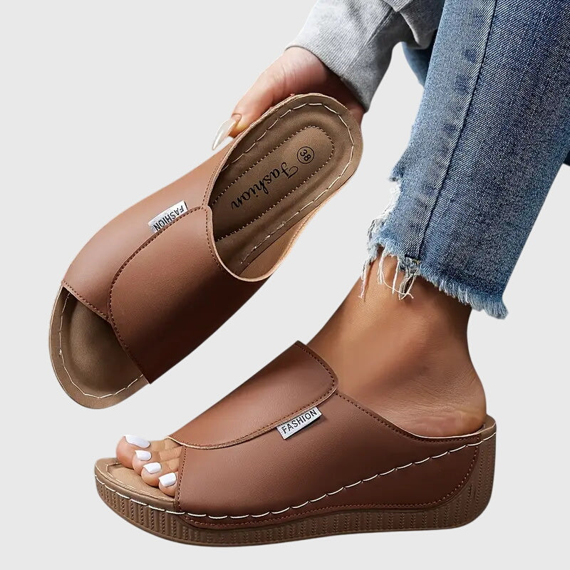 Burgundy Stylish Orthopedic Sandals