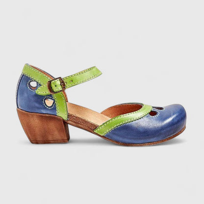 Aurora | Luxury Orange Leather Orthopedic Sandals