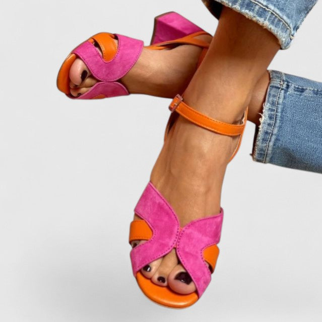Alethea | Vibrant Pink Orthopedic Heels