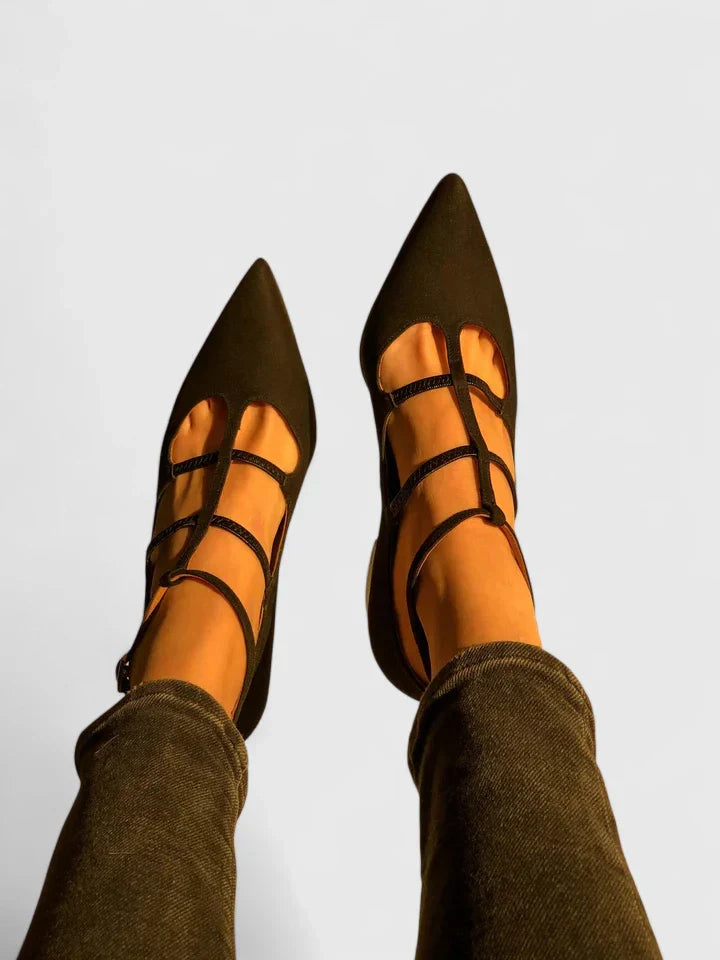 Astrid | Black Suede Orthopedic Heels