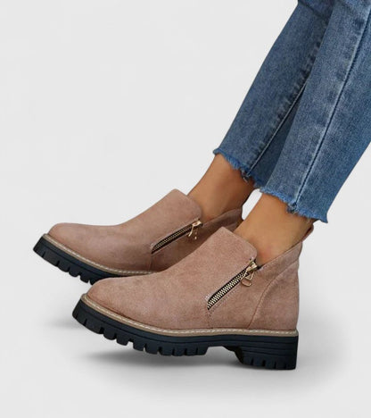 Alethea | Black Suede Orthopedic Boots