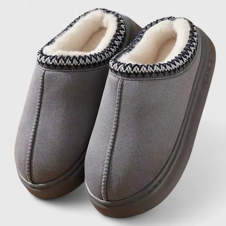Alethea | Brown Suede Orthopedic Slippers