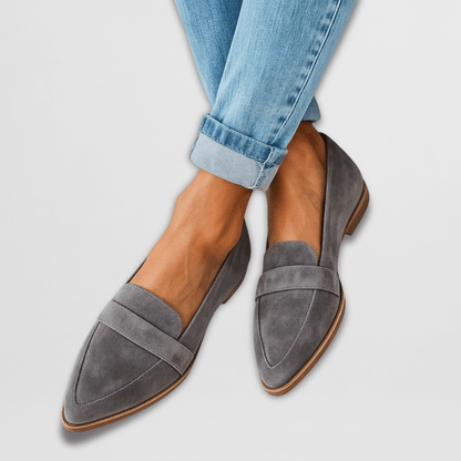 Black Orthopedic Soft Suede Loafers