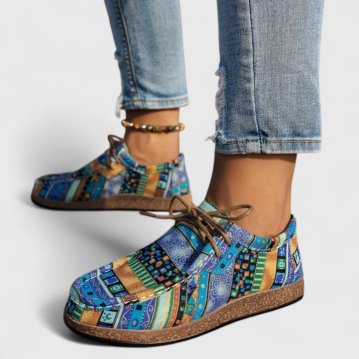 Calantha | Vibrant Patchwork Orthopedic Shoes