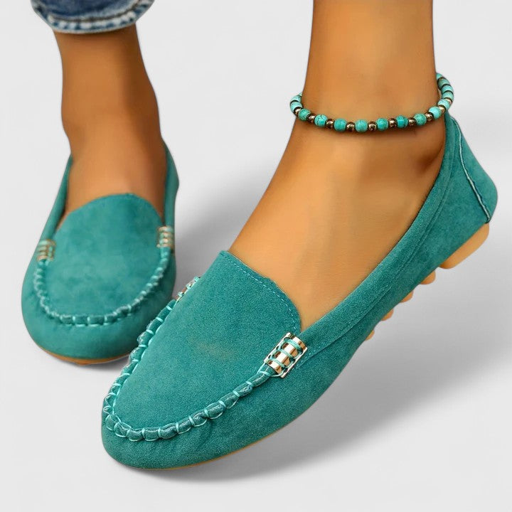 Calista | Turquoise Suede Orthopedic Loafer