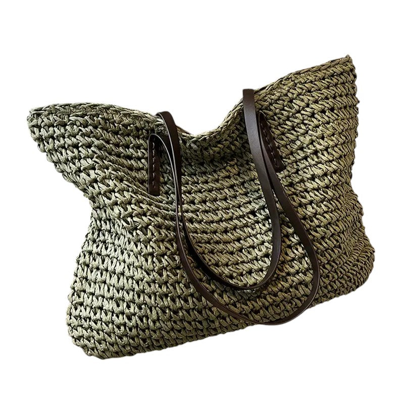 Calista | Women’s Spacious Woven Straw Beach Tote Bag