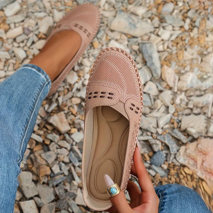 Adriana | Beige Women Stylish Orthopedic Casual Slip-On Shoes