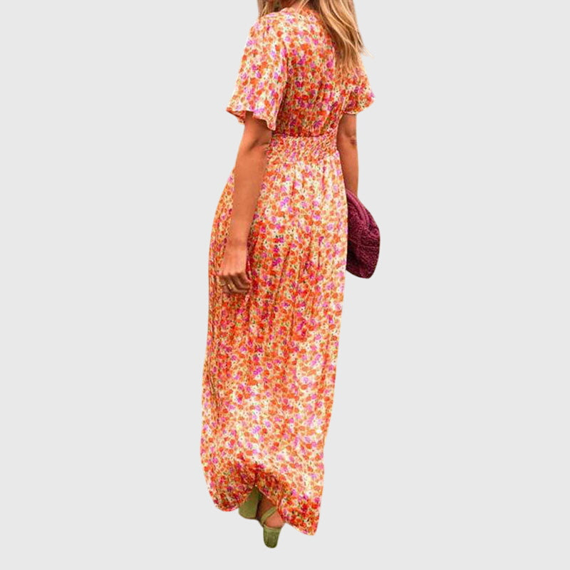 Calista | Vibrant Floral Comfortable Summer Dress