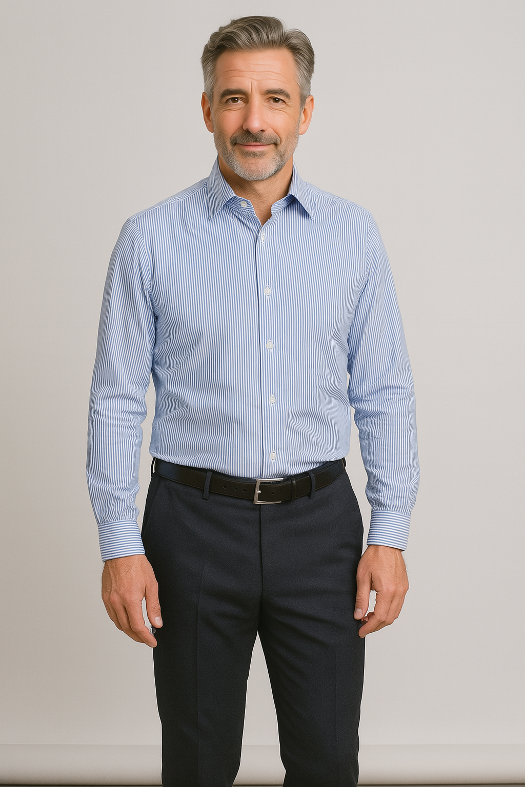 Benedict | Light Blue Elegant Office Shirt