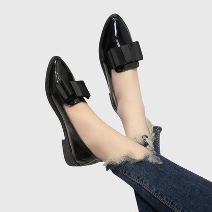 Calista | Burgundy Patent Leather Orthopedic Loafers