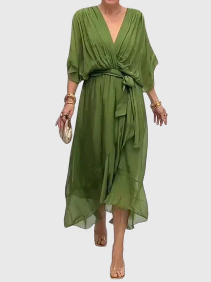 Olive Elegant Maxi Dress