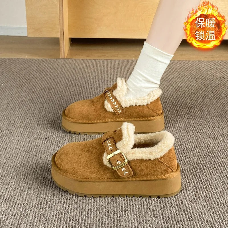 Calantha | Brown Suede Orthopedic Shoes
